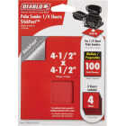 Diablo StickFast 100 Grit 4-1/2 In. x 4-1/2 In. 1/4 Sheet Palm Sander Power Sanding Sheet (4-Pack) Image 1