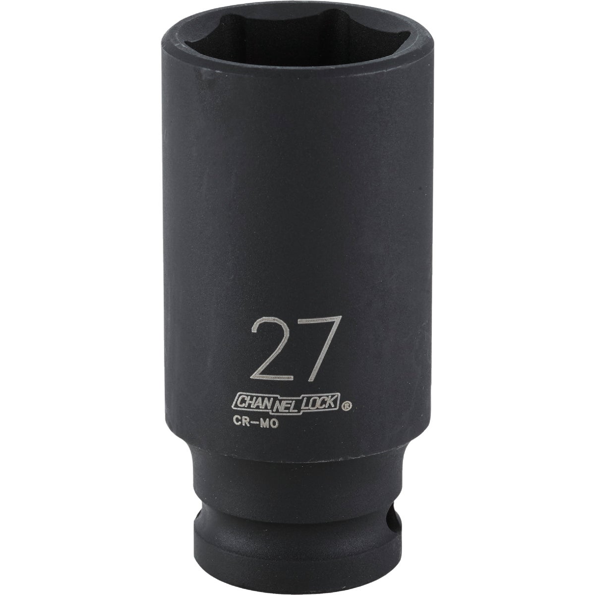 Channellock 1/2 In. Drive 27 mm 6-Point Deep Metric Impact Socket Image 1