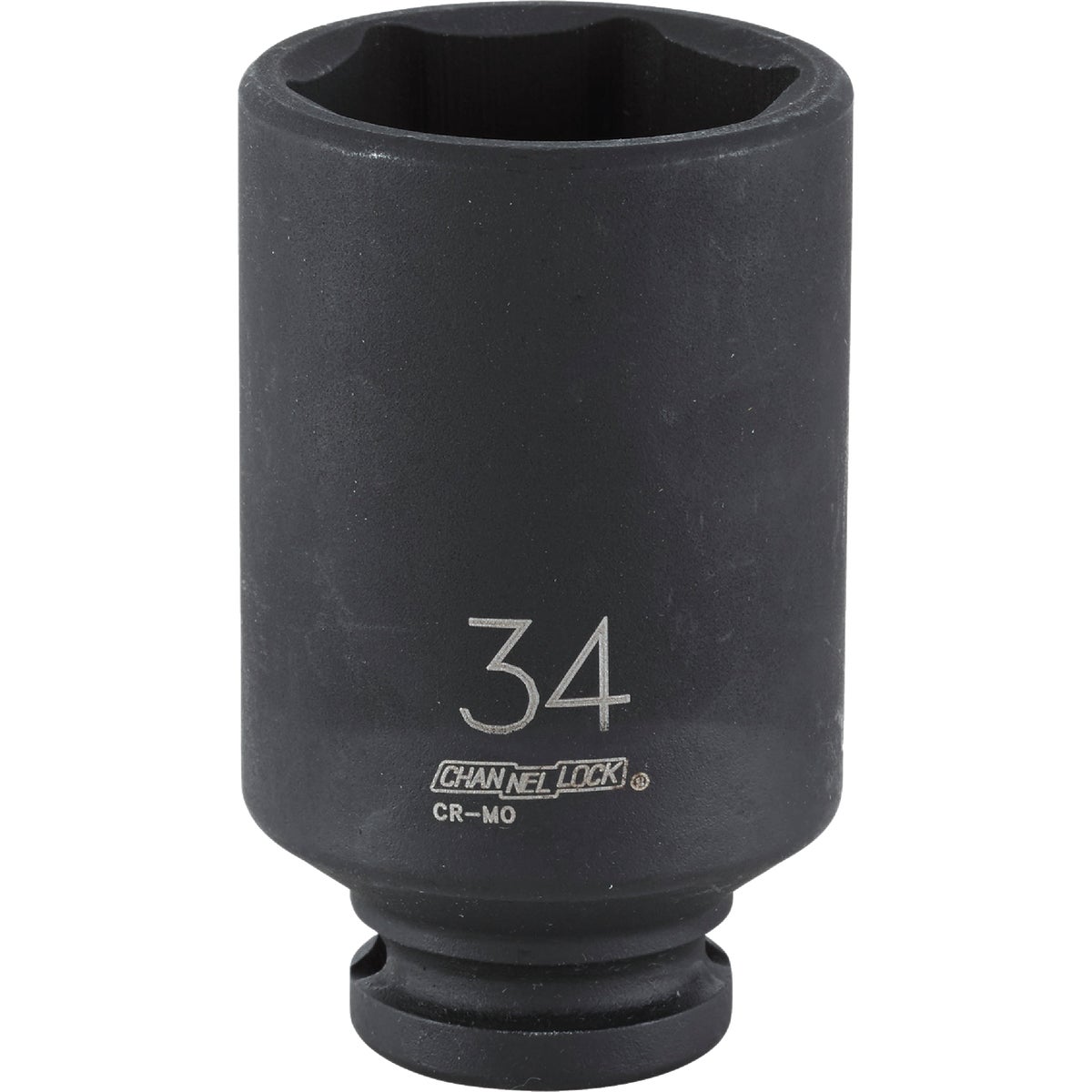 Channellock 1/2 In. Drive 34 mm 6-Point Deep Metric Impact Socket Image 1