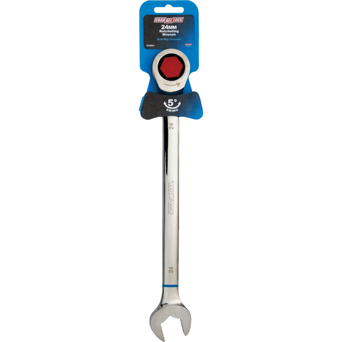 Channellock Metric 24 mm 12-Point Ratcheting Combination Wrench Image 2