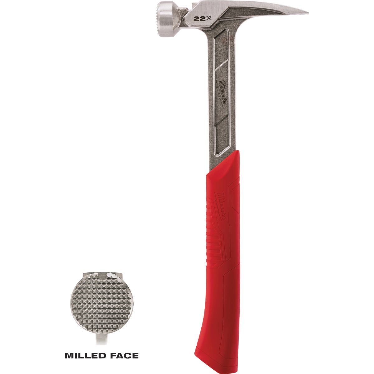 Milwaukee 22 Oz. Milled-Face Framing Hammer with Steel I-Beam Handle Image 1