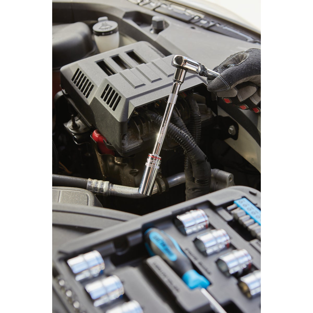 Channellock Standard/Metric 3/8 In. Drive 6-Point Combination Ratchet & Socket Set (76-Piece) Image 6