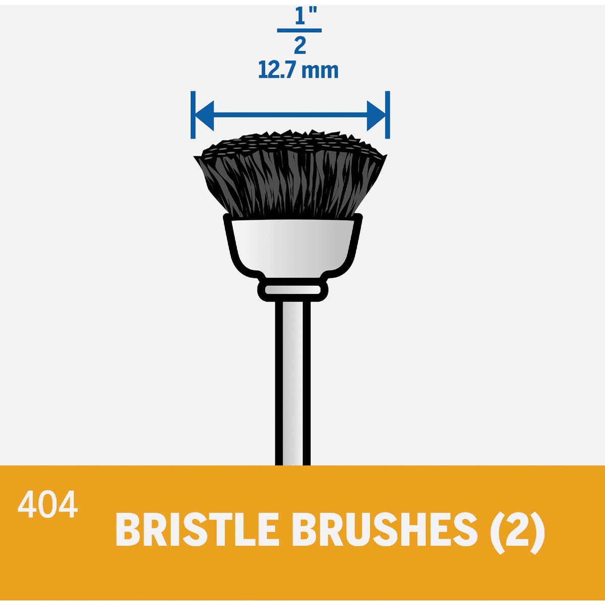 Dremel 1/2 In. Nylon Bristle Cleaning and Polishing Brush (2-Pack) Image 2