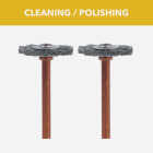 Dremel 3/4 In. Stainless Steel Wire Cleaning, Deburring and Surface-Finish Brush (2-Pack) Image 2