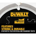 DEWALT 7-1/4 In. 4-Tooth PCD Fiber Cement Circular Saw Blade Image 3