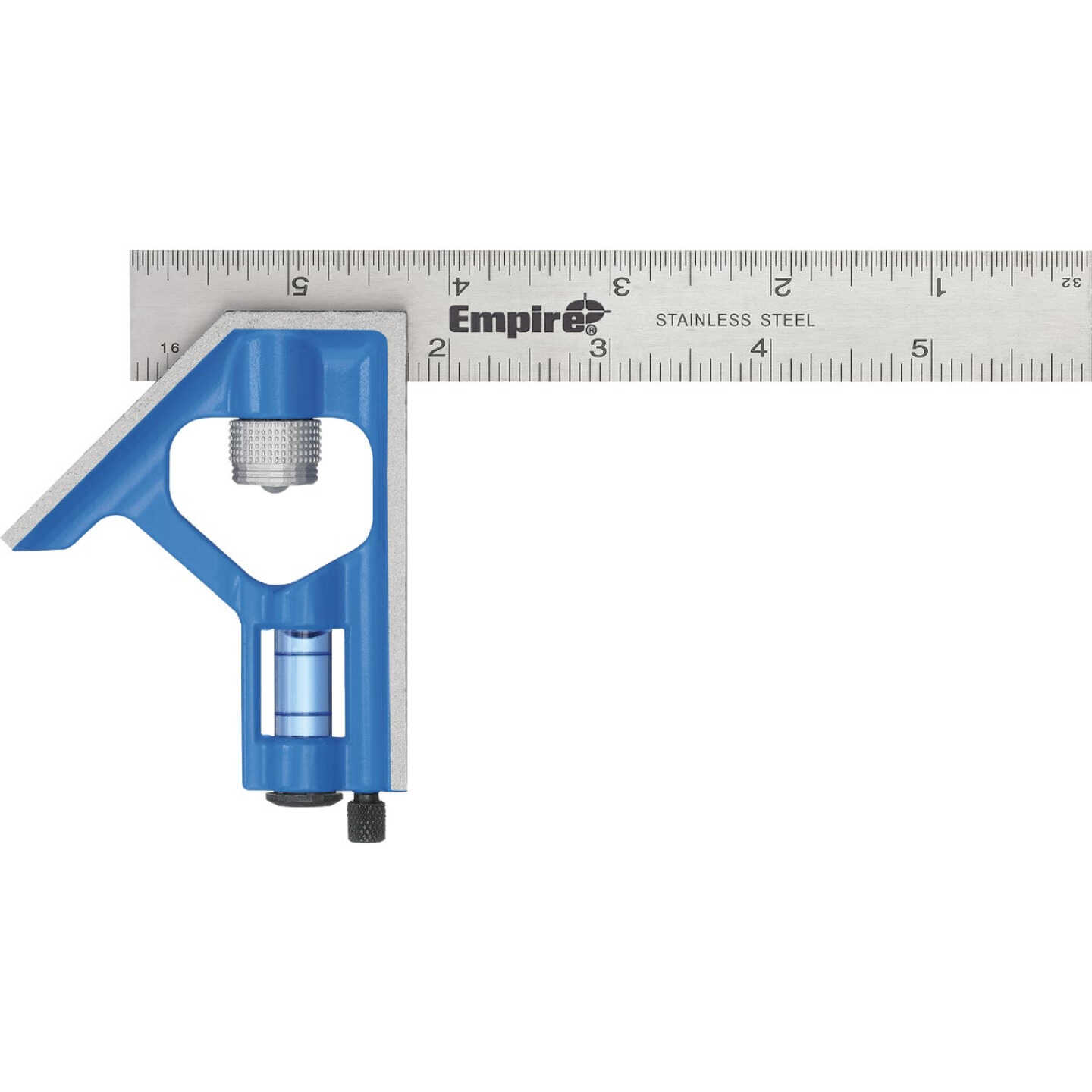 Empire True Blue 6 In. English Pocket Combination Square Image 1