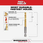 Milwaukee SHOCKWAVE Impact Duty 3/16 In. Titanium Hex Shank Drill Bit Image 2
