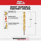 Milwaukee SHOCKWAVE Impact Duty 25/64 In. Titanium Hex Shank Drill Bit Image 2