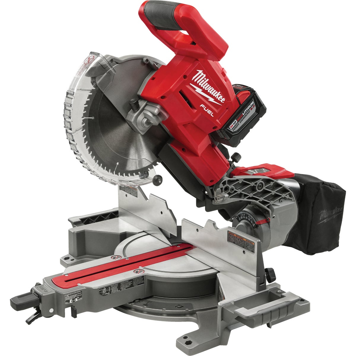 Milwaukee M18 FUEL Brushless 10 In. Dual Bevel Sliding Compound Cordless Miter Saw Kit with 8.0 Ah Battery & Charger