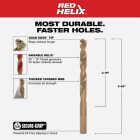 Milwaukee RED HELIX 21/64 In. Cobalt Drill Bit Image 2