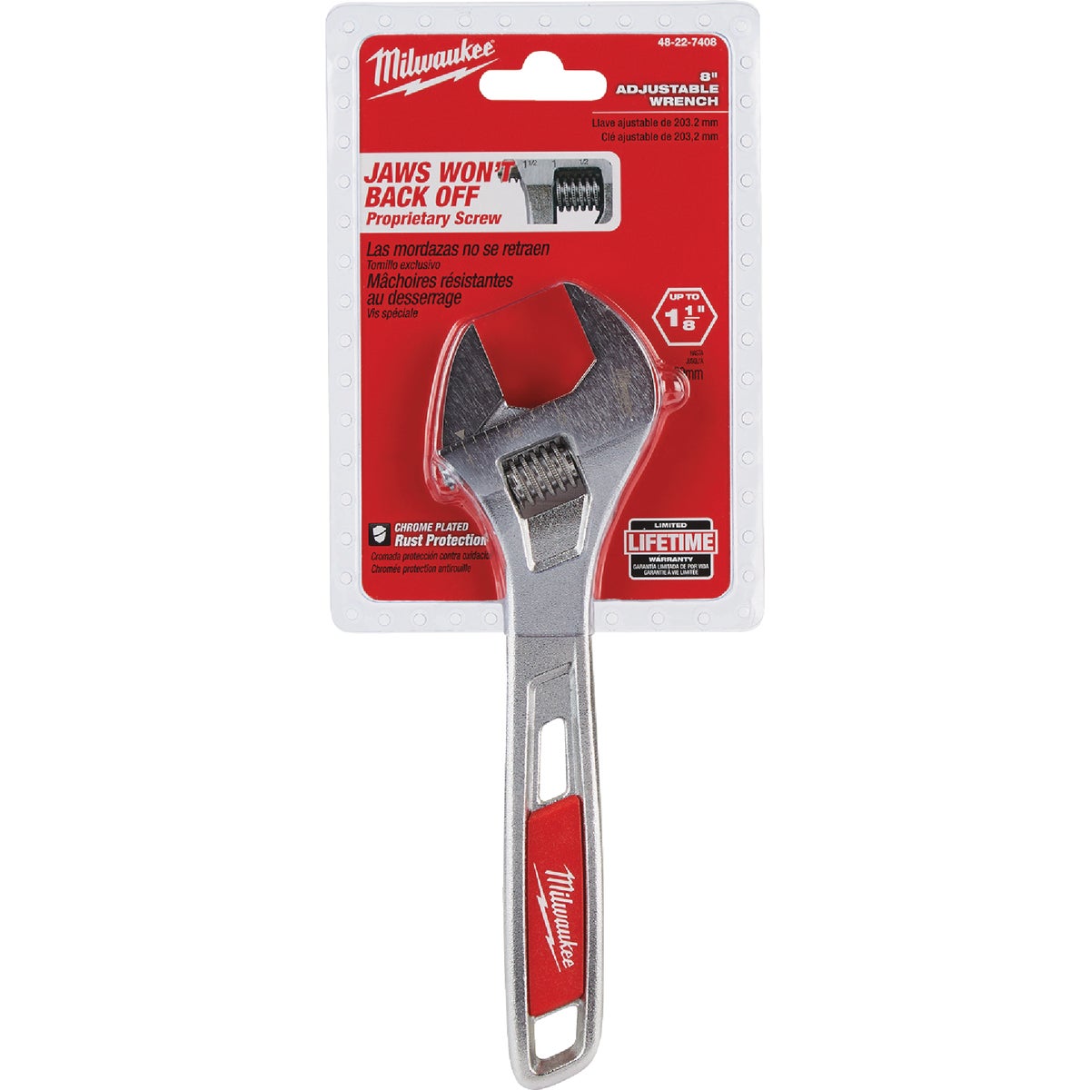 Milwaukee 8 In. Adjustable Wrench Image 3