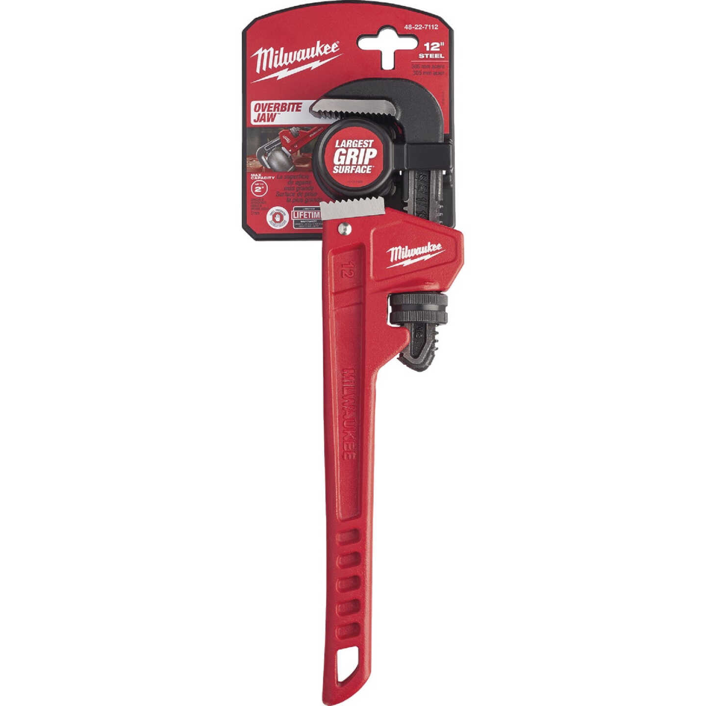 Milwaukee 12 In. Steel Pipe Wrench Image 1