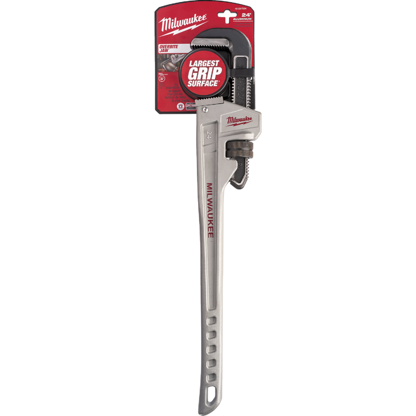 Milwaukee 24 In. Aluminum Pipe Wrench Image 1
