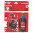 Milwaukee 100 Ft. Fine Chalk Line Reel and Chalk, Blue Image 1