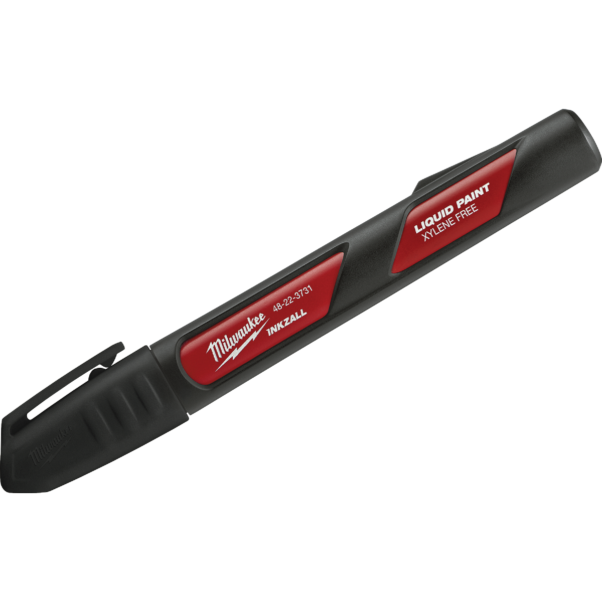 Milwaukee INKZALL Nib Point Black Liquid Paint Job Site Marker Image 1