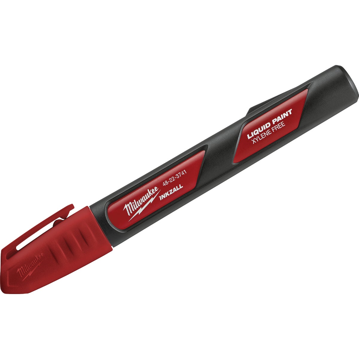 Milwaukee INKZALL Nib Point Red Liquid Paint Job Site Marker Image 1