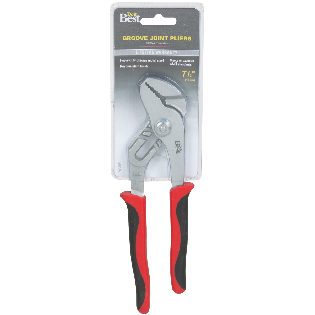 Do it Best 7-1/2 In. Straight Jaw Groove Joint Pliers Image 2