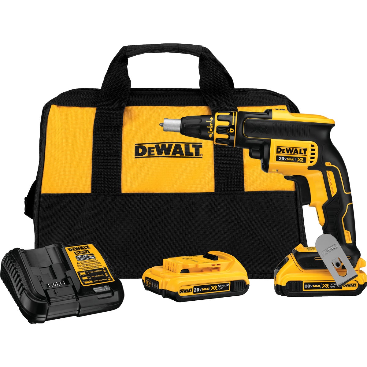 DEWALT 20-Volt MAX XR Lithium-Ion Brushless Drywall Cordless Screwgun Kit