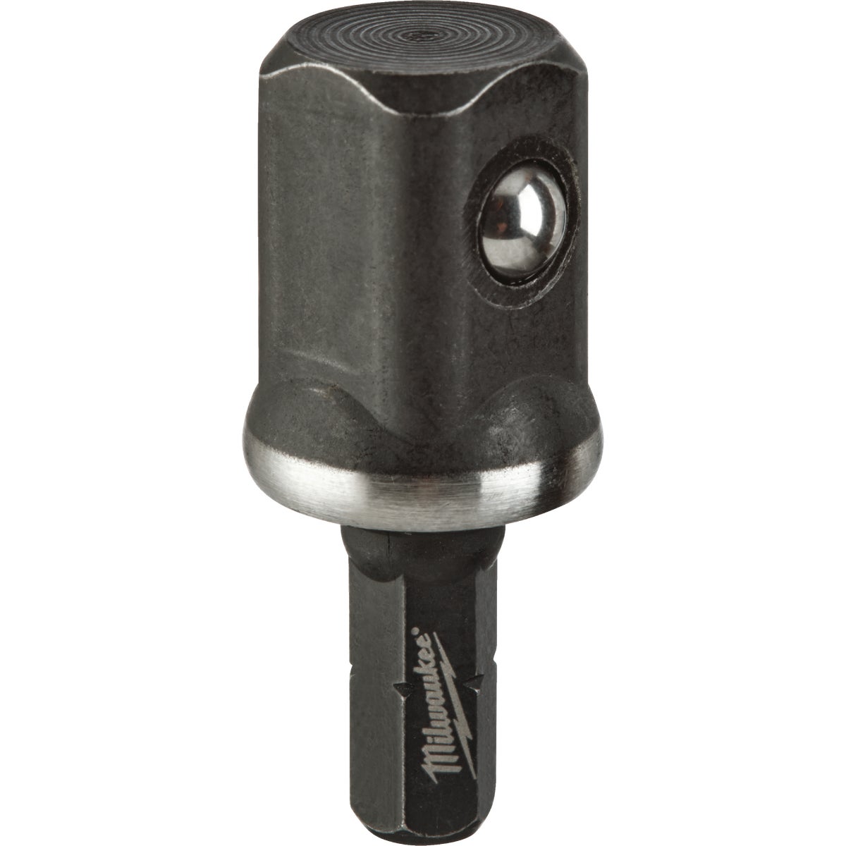 Milwaukee SHOCKWAVE 1/4 In. Hex to 1/2 In. Square Insert Socket Adapter