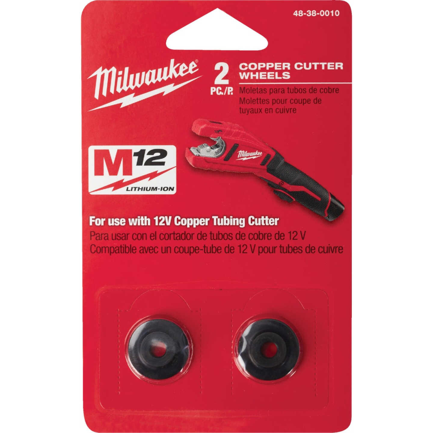 Milwaukee M12 Copper Tubing Replacement Cutter Wheel (2-Pack) Image 1