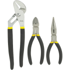 Do it 6 In. Long Nose, 6 In. Diagonal and 10 In. Groove Joint Plier Set (3-Piece) Image 1