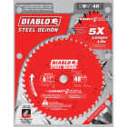 Diablo Steel Demon 6-1/2 In. 48-Tooth Cermet II Metal Circular Saw Blade, Bulk Image 2