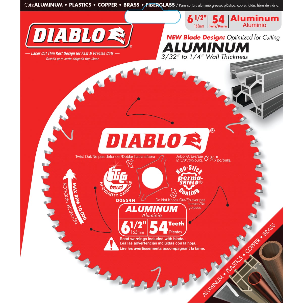 Diablo 6-1/2 In. 54-Tooth Aluminum Circular Saw Blade Image 2