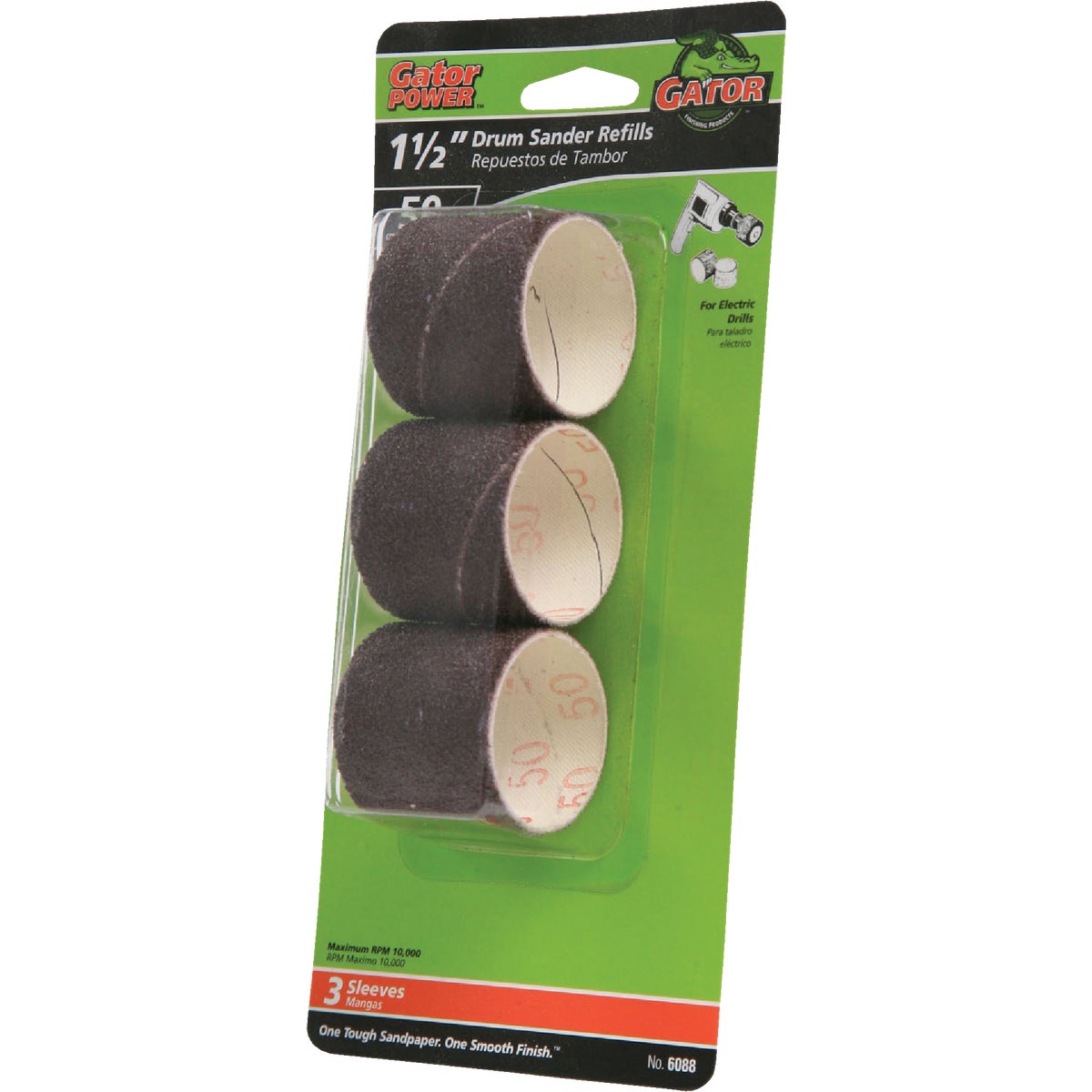 Gator Blade 1-1/2 In. x 1-1/2 In. 50 Grit Drum Sander Refills (3-Pack)