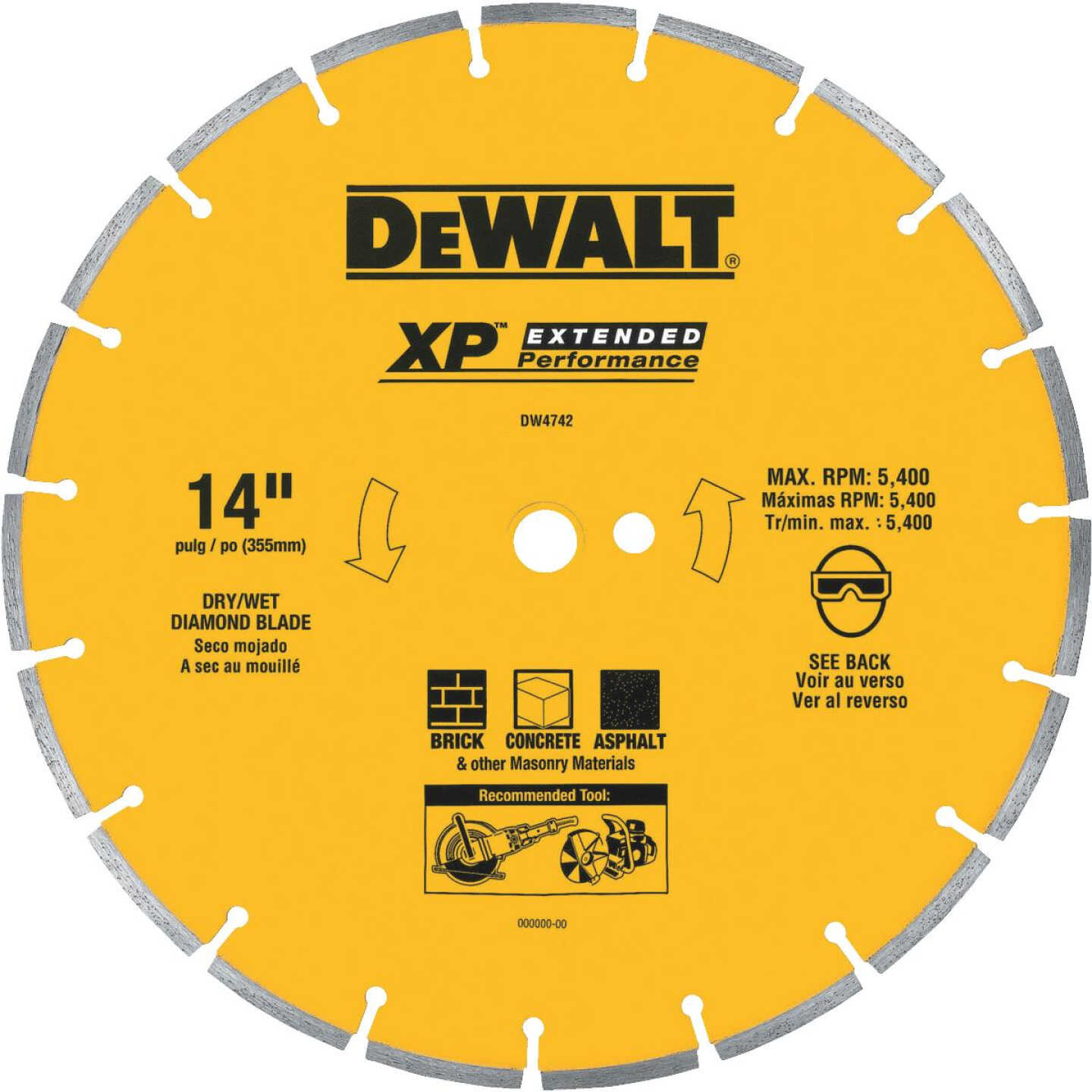 14" GENPUR DIAMOND BLADE Image 1