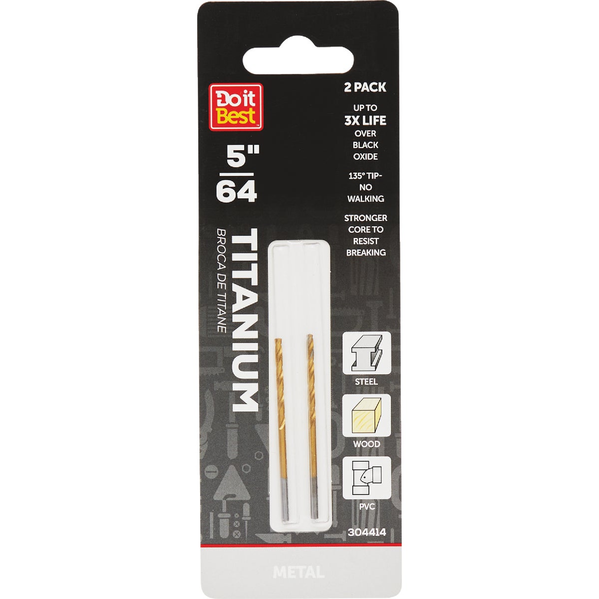 Do it Best 5/64 In. Titanium Drill Bit (2-Pack) Image 1