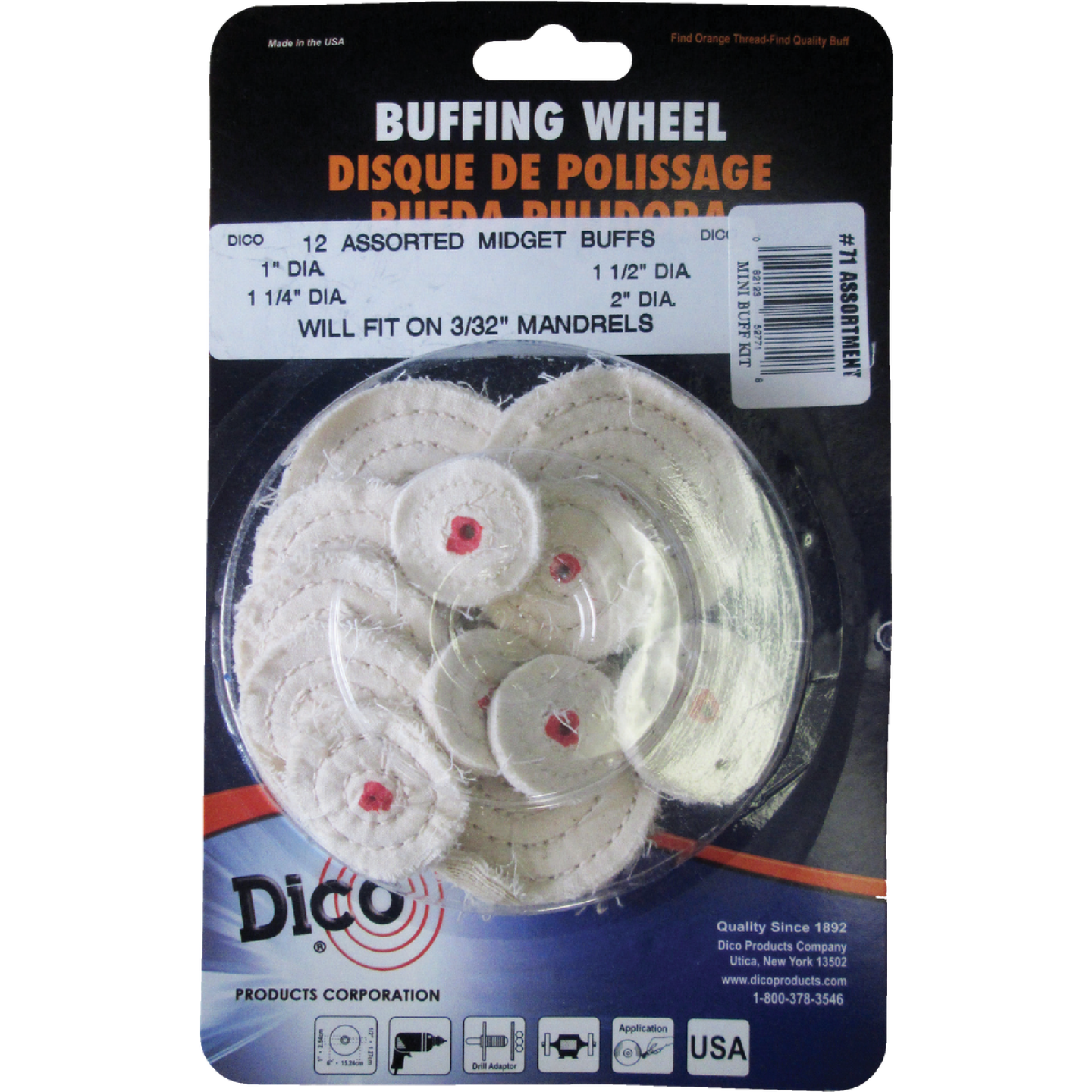 Dico Assorted Buffing Wheel (12-Pack) Image 1