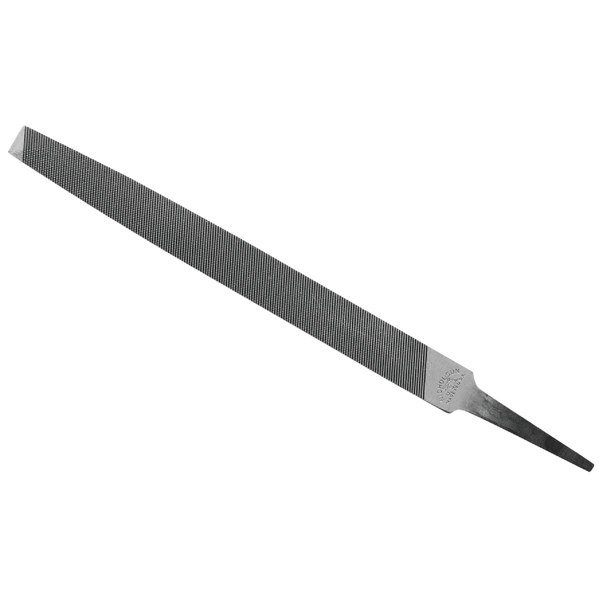 Nicholson 12 In. Flat Bastard File without Handle (Bulk) Image 1