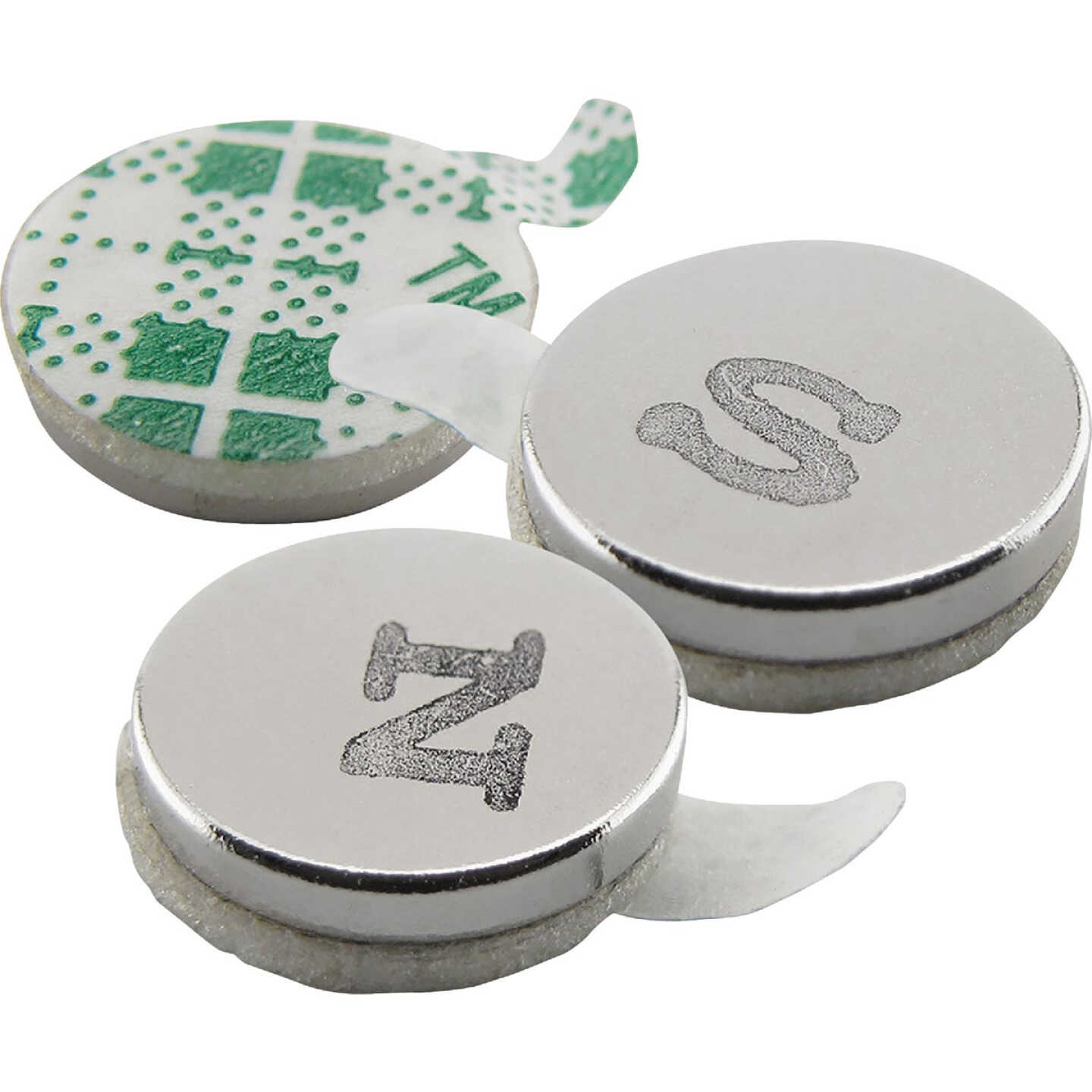 MagnetSource 1.68 Lb. Capacity Neodymium Disc Magnet with Adhesive (12-Pack) Image 5