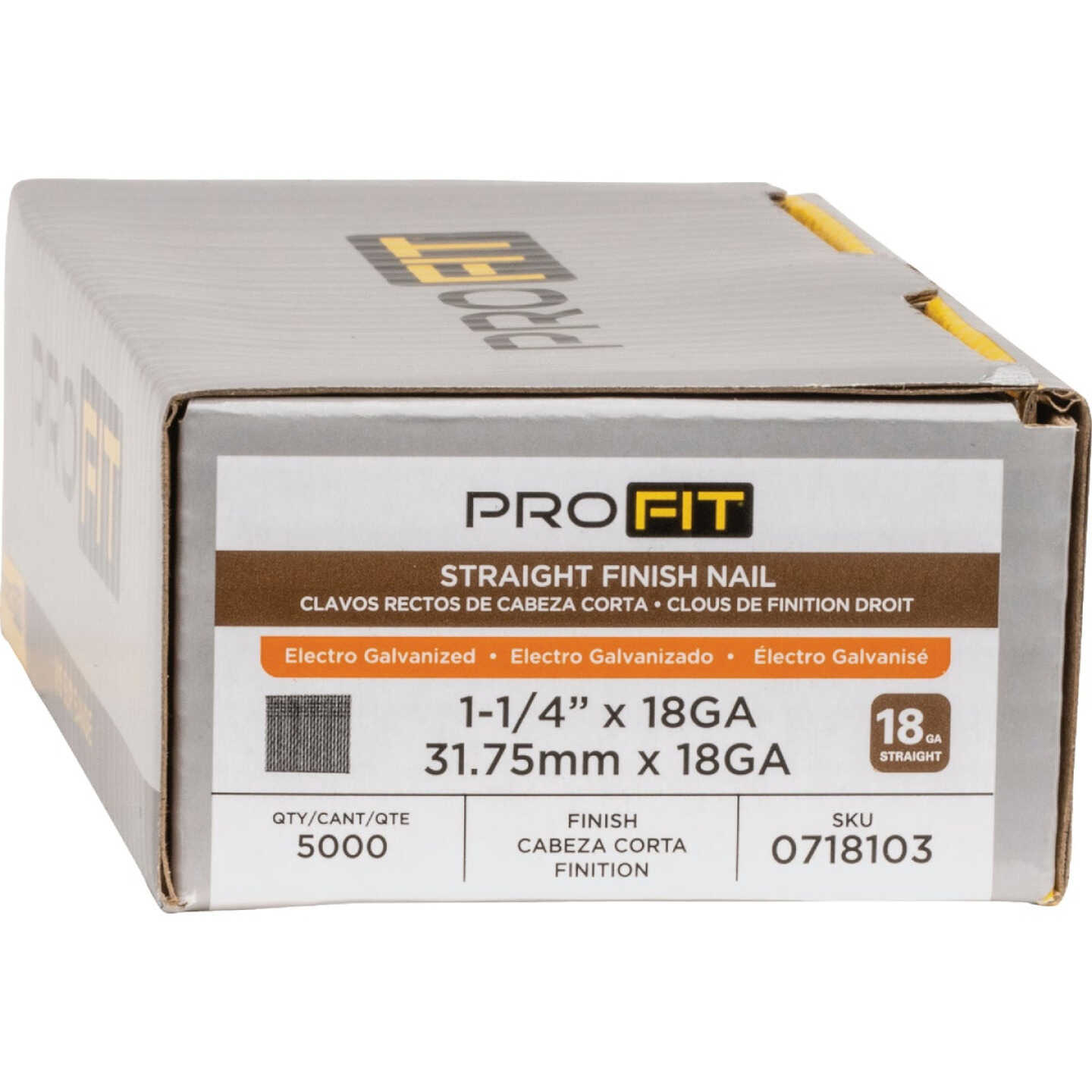 Pro-Fit 1-1/4 In. 18 Gauge Electro Galvanized Brad Nail (5000 Ct.) Image 2