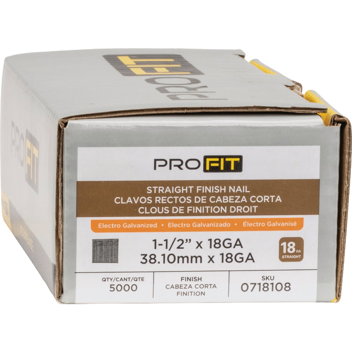 Pro-Fit 1-1/2 In. 18 Gauge Electro Galvanized Brad Nail (5000 Ct.) Image 2