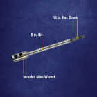 Irwin Speedbor 6 In. x 1/4 In. Spade Drill Bit Extension Image 2