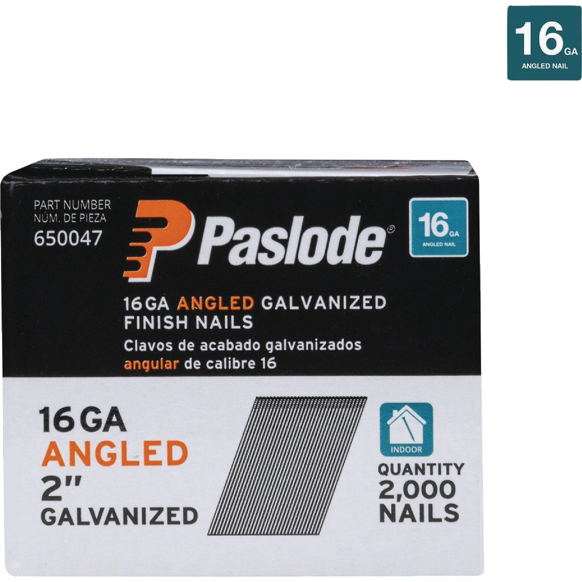 Paslode 2 In. 16-Gauge 20 Degree Galvanized Angled Finish Nails (2000 Ct.) Image 2