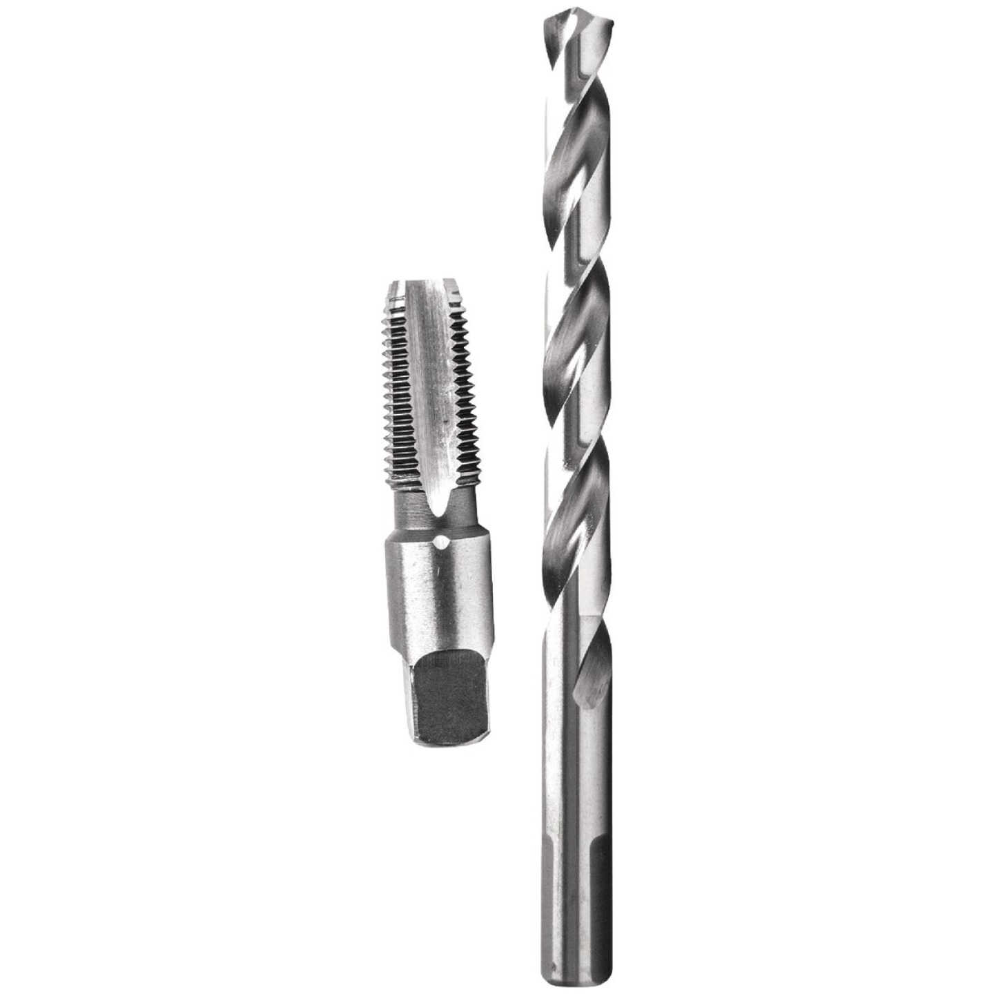 Century Drill & Tool 1/8-27 NPT Tap & 21/64 In. Drill Bit Combo Pack Image 1