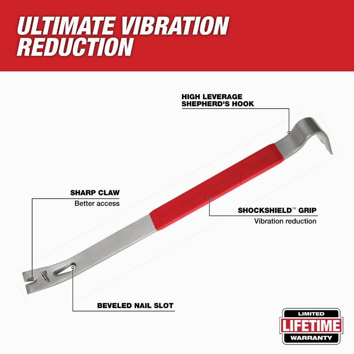 Milwaukee 21 In. L Pry Bar Image 2