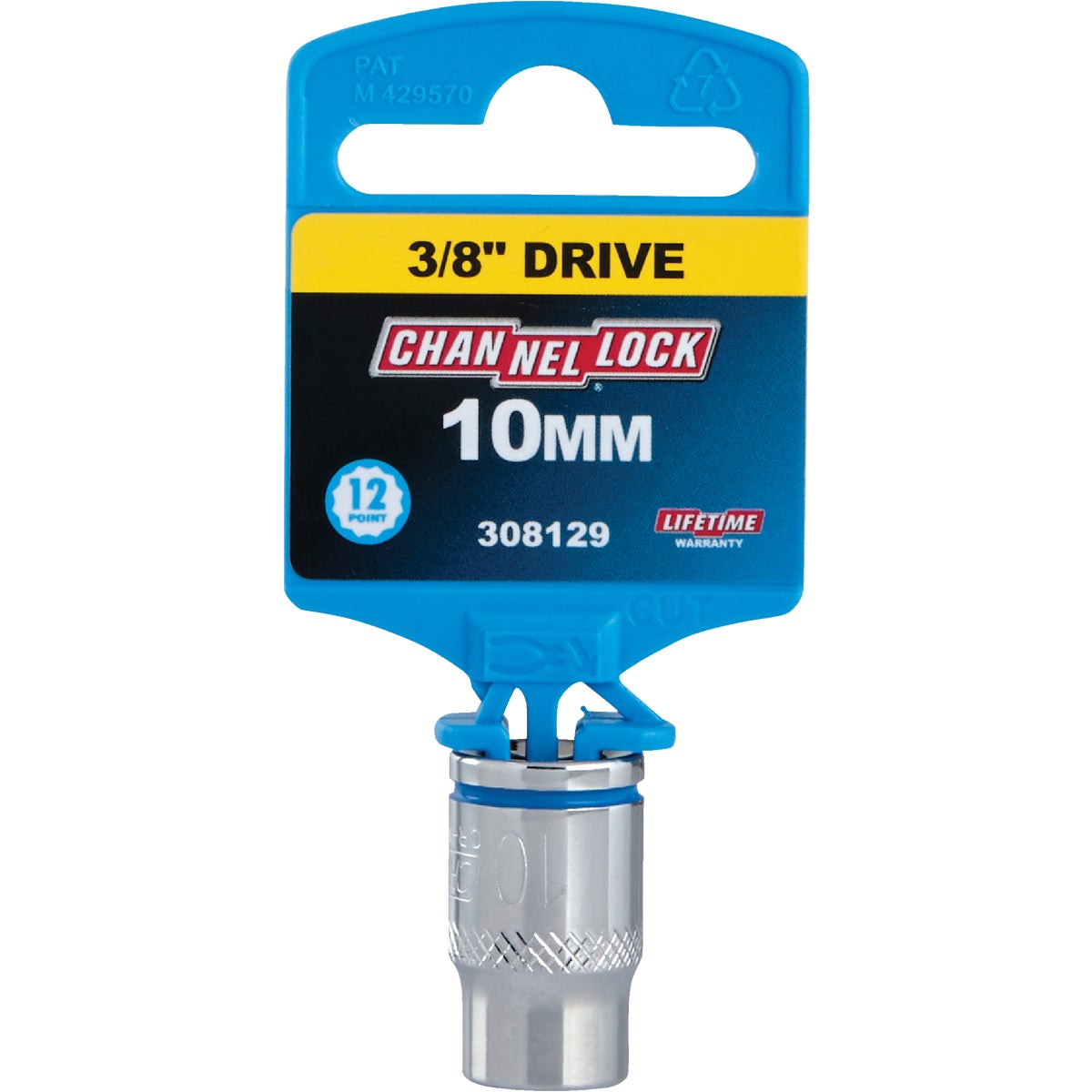 Channellock 3/8 In. Drive 10 mm 12-Point Shallow Metric Socket Image 2