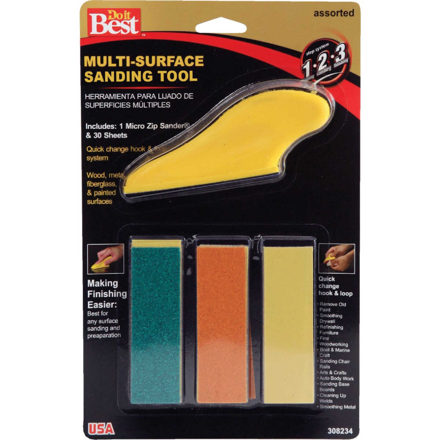 Do it Best Micro Zip Sander Hand Sanding Kit Image 1
