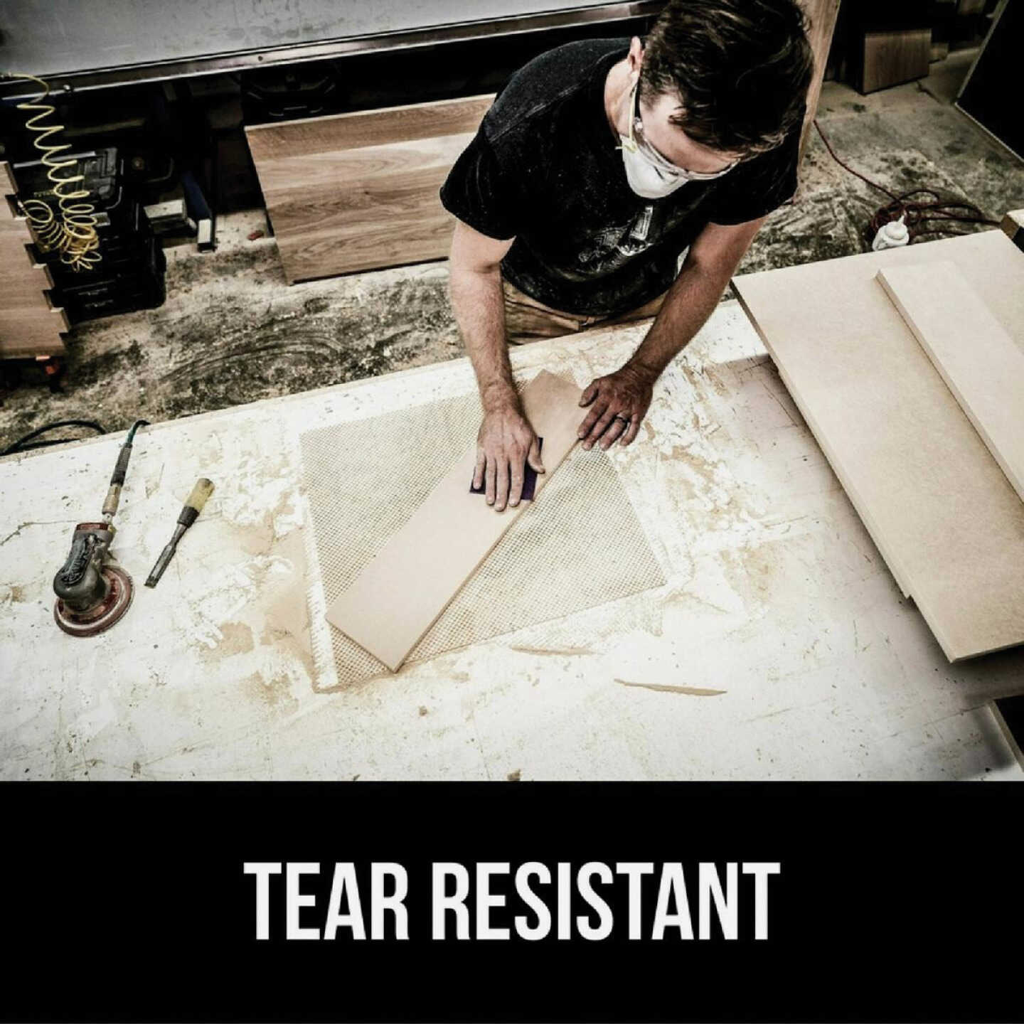 3M Pro Grade Precision 3-2/3 In. x 9 In. 220 Grit 1/3 Sheet Sandpaper with No-Slip Grip Backing (6-Pack) Image 4