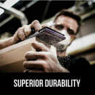 3M Pro Grade Precision 3-2/3 In. x 9 In. 220 Grit 1/3 Sheet Sandpaper with No-Slip Grip Backing (6-Pack) Image 2