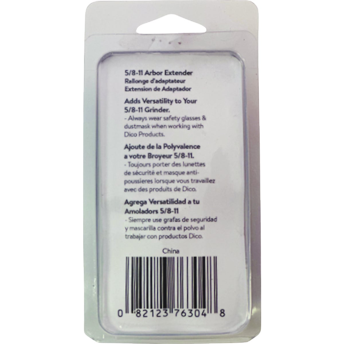 Dico 5/8 In.-11 x 5/8 In.-11 Angle Grinder Arbor Extender Image 2