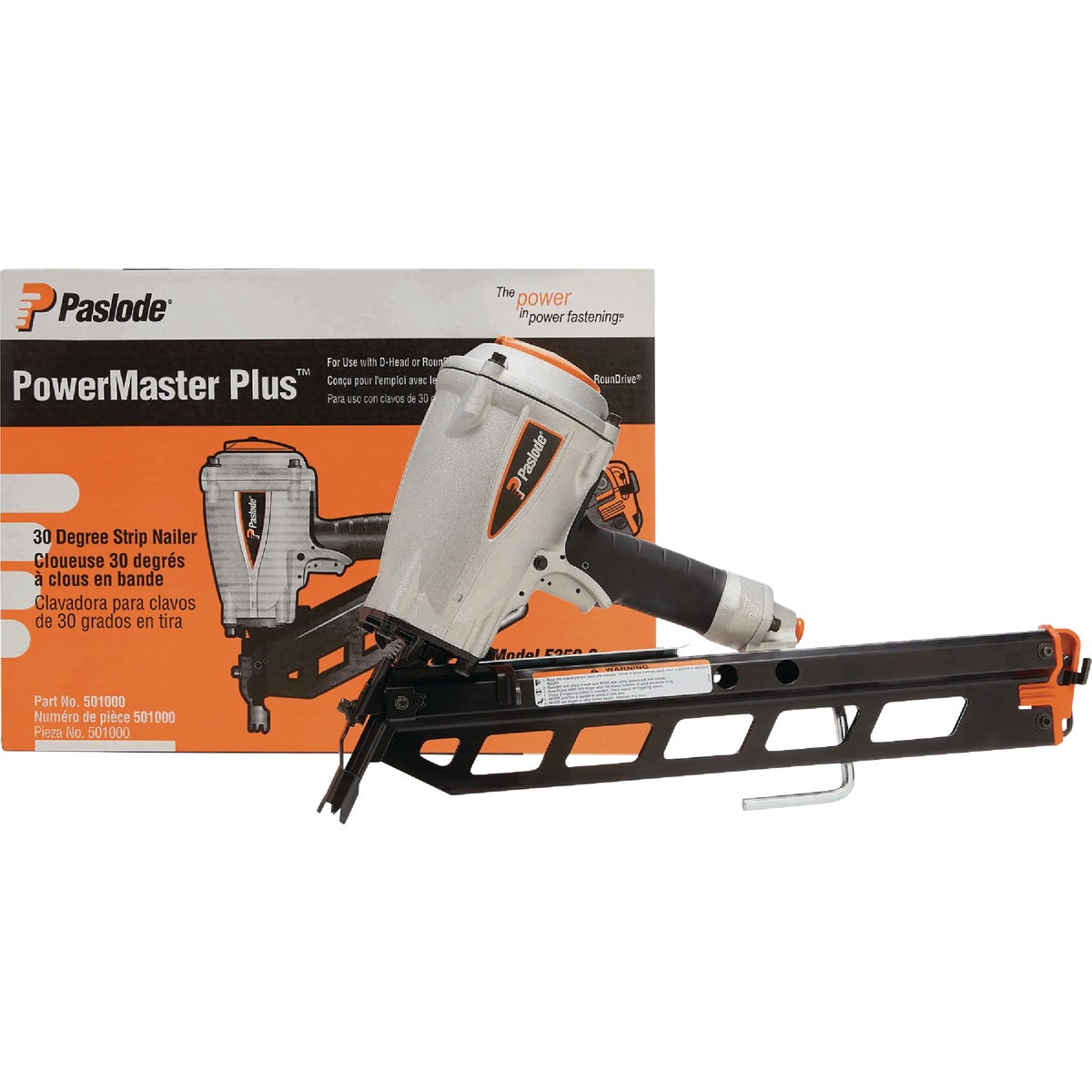 Paslode PowerMaster Plus 30 Degree 3-1/2 In. Pneumatic Framing Nailer Image 4