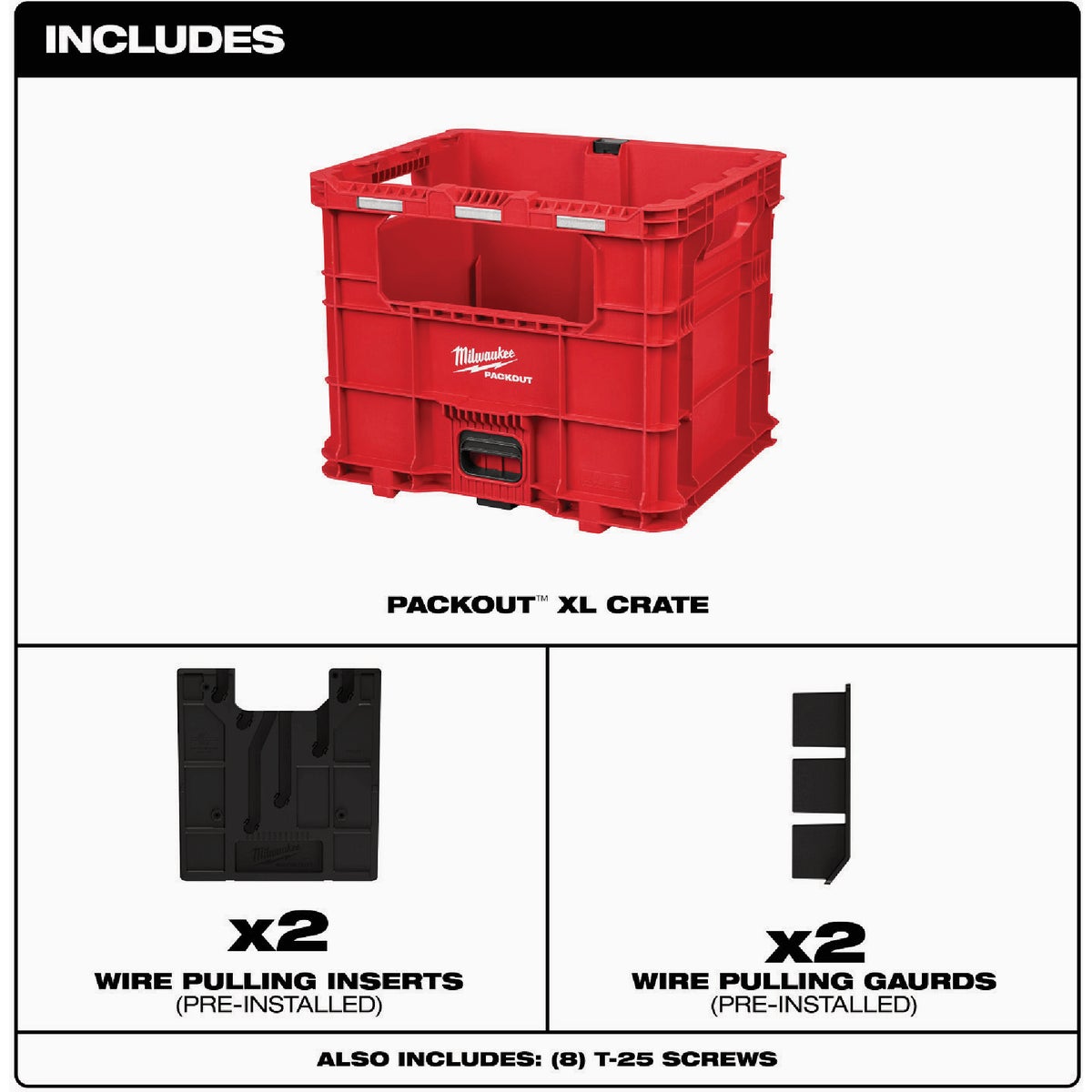 Milwaukee PACKOUT XL Wire Pulling Crate Image 3