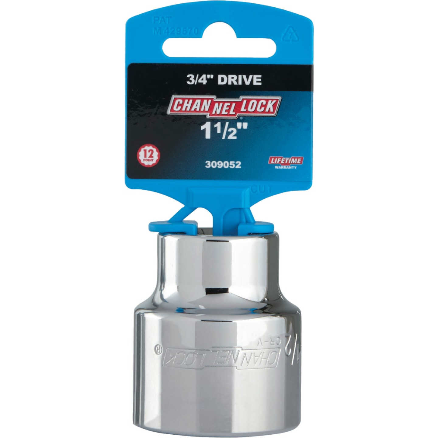 Channellock 3/4 In. Drive 1-1/2 In. 12-Point Shallow Standard Socket Image 2