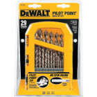 DEWALT 29-Piece Gold Ferrous Pilot Point Drill Bit Set, 1/16 In. thru 9/32 In. Image 4