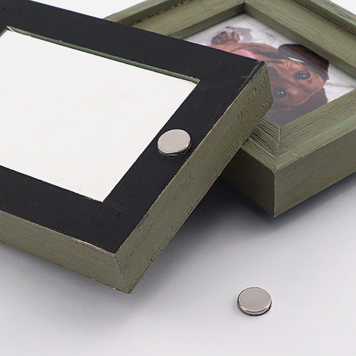 MagnetSource 2.45 Lb. Capacity Neodymium Disc Magnet with Adhesive (8-Pack) Image 3