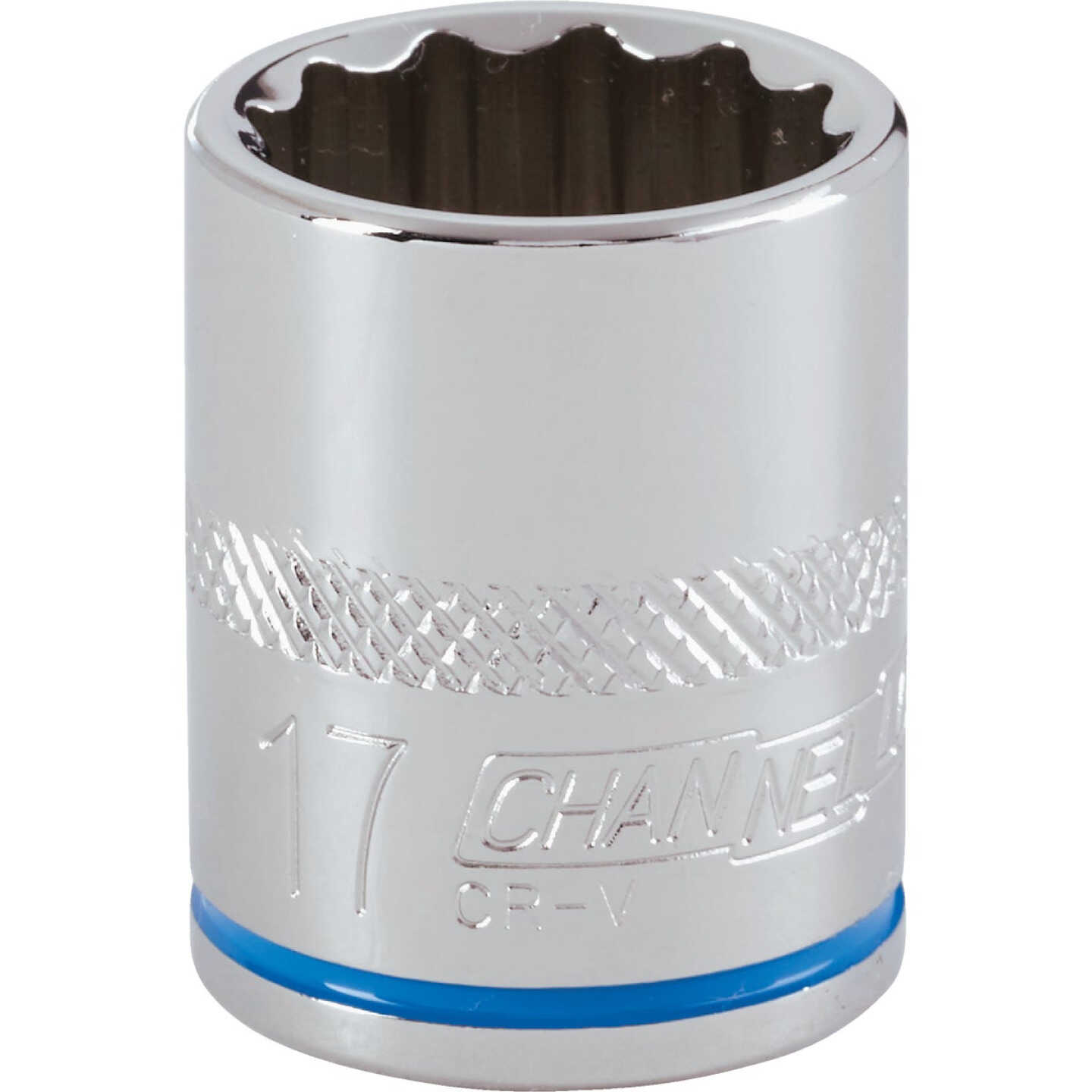 Channellock 3/8 In. Drive 17 mm 12-Point Shallow Metric Socket Image 1